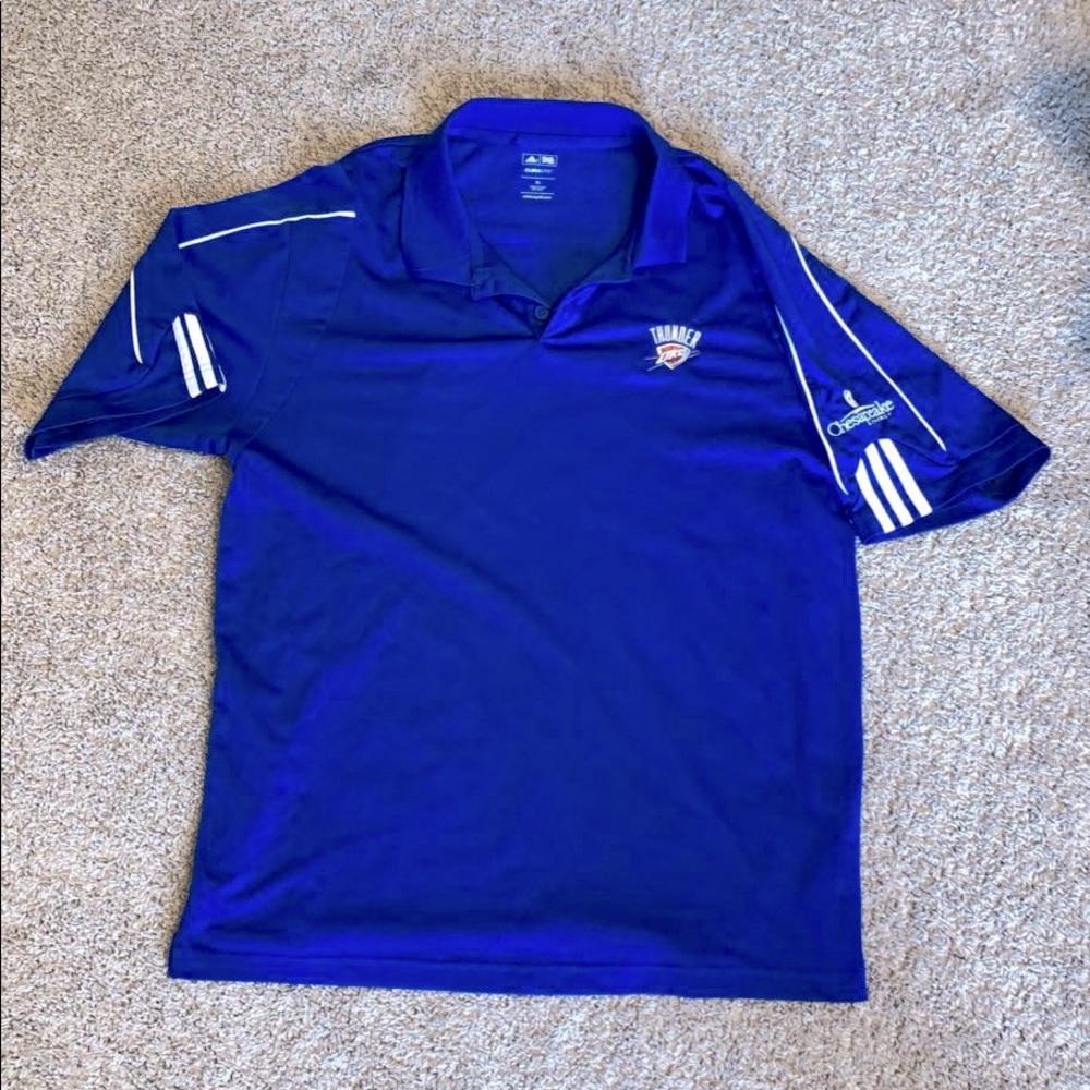 Men’s OKC Thunder adidas polo.